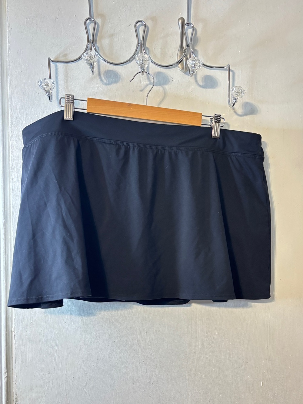 Lands' End Black Swim Skirt Bikini Bottom